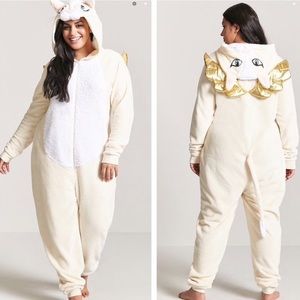 Forever 21 faux fur cat onesie